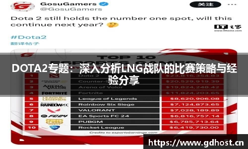 DOTA2专题：深入分析LNG战队的比赛策略与经验分享